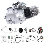 DAOHHFO Motor ATV 125 cc 4 tiempos - Arranque eléctrico - 3 + 1 marcha atrás - Monocilíndrico - Motor refrigerado por aire - Con filtro de aire para ATV Go Kart Dirt Bike