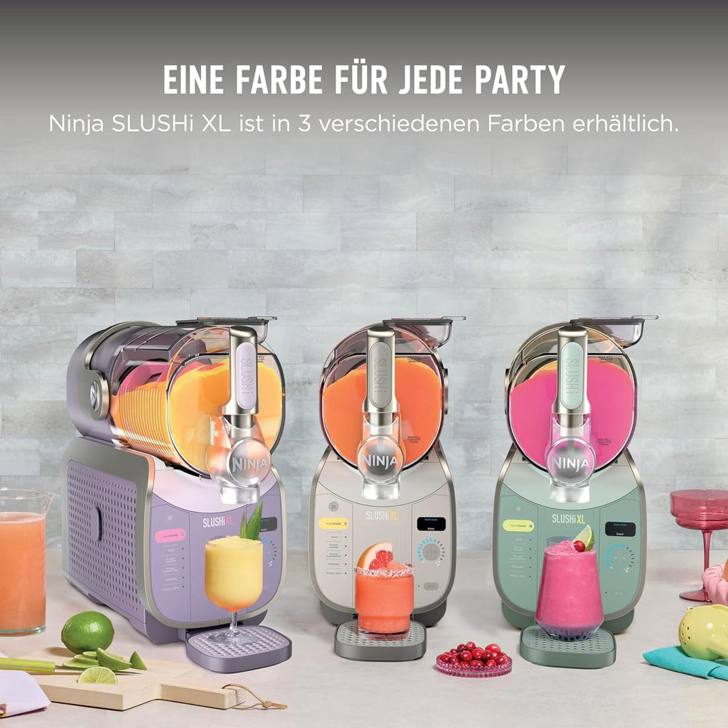 Máquina de granizados Ninja SLUSHi XL con tecnología SlushAssist, gran capacidad de 3,7 l (capacidad máxima de llenado de 2840 ml), para granizados, cócteles congelados y más, color Mokka FS601EUBR