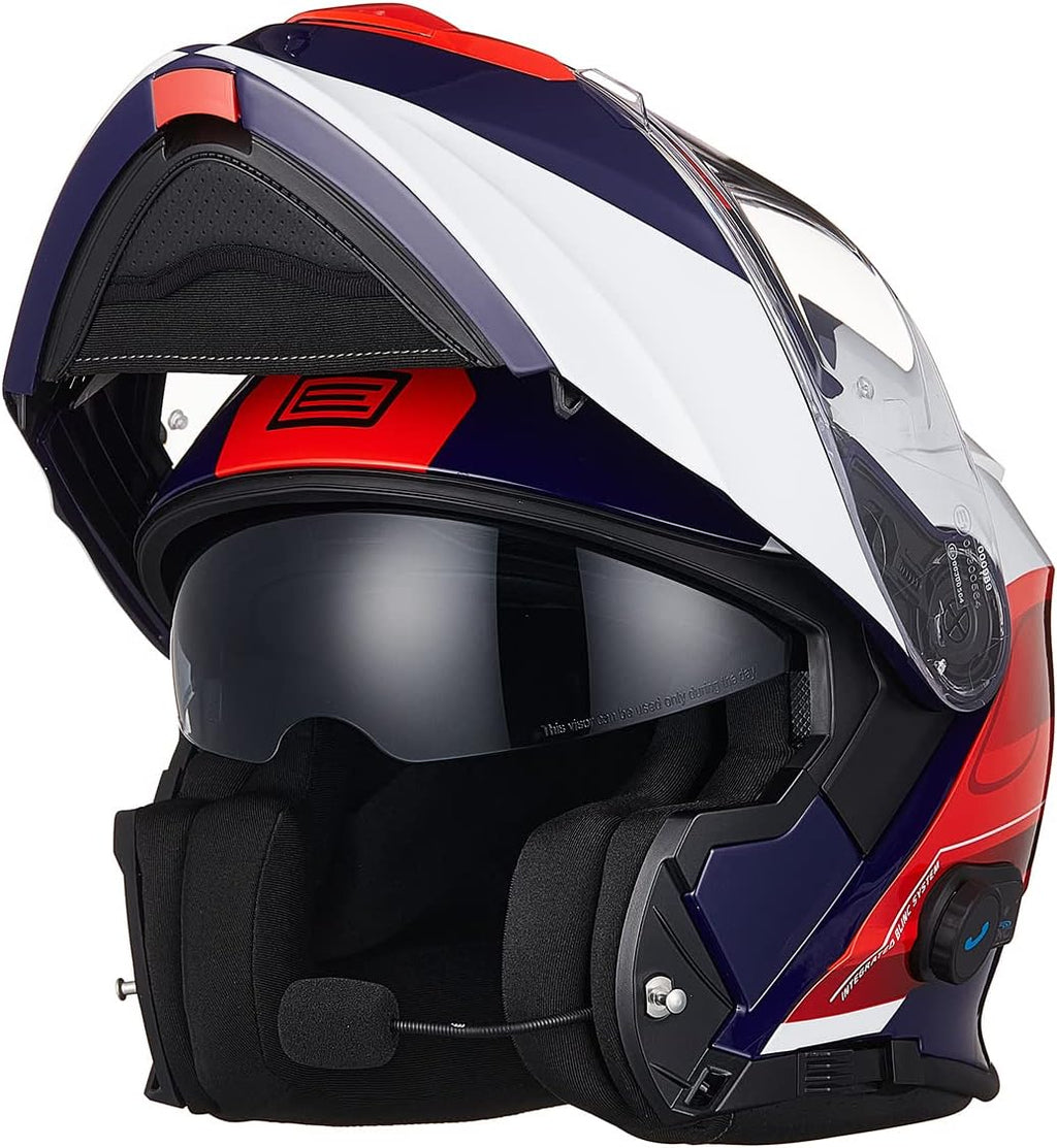 Casco de moto Bluetooth ORIGINE, casco modular integral con doble visera, homologado ECE 22-06