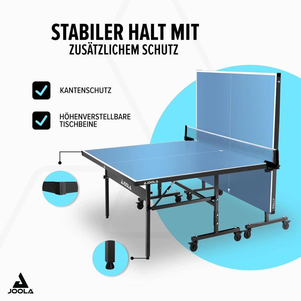 JOOLA Outdoor Profi Tischtennisplatte Aluminiumverbundoberfläche wetterfest klappbar inklusive Netz