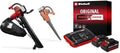 Einhell Akku-Laubsauger GE-CL 36/230 Li E Power X-Change (Li-Ion, 18 V, 230 km/h, max. 225 m³/h, 45 L Fangsack, Saug-/Blasfunktion, Turboschalter, inkl. Saug-/Blasrohr, 2x 4,0 Ah Akku und Twincharger)