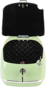 Juqrelith Top Case para Moto 38L, Impermeable, Compatible Universal, Negro - Baúl de Almacenamiento con Cierre de Llave, Protección Estanca para Casco y Guantes (Verde)