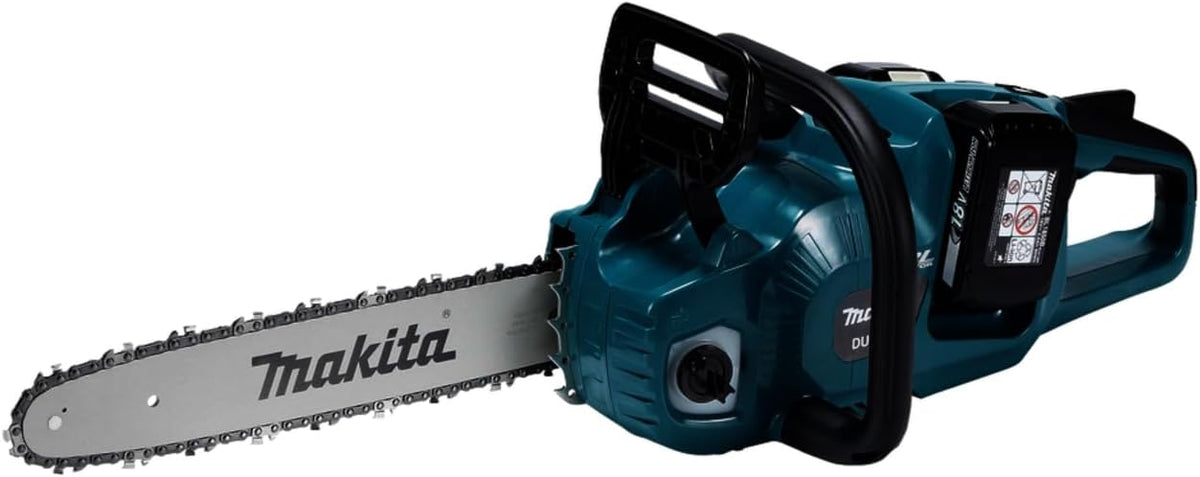 Motosierra Makita DUC355PT2 Twin, 18 V / 36 V, LXT, inalámbrica, 35 cm, litio, 2 x 5,0 Ah