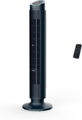 Ventilador de torre Rowenta Eole Silence Force, potente, modo silencioso, 12 velocidades, 5 modos automáticos, temporizador, oscilación de 60-90°, mando a distancia, cubierta antipolvo, azul, VU7050F0