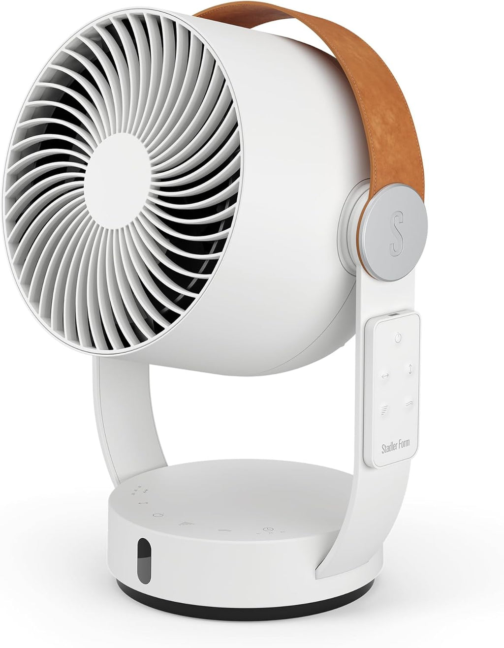Circulador de aire 3D Stadler Form Leo, ventilador con función de oscilación horizontal y vertical, gran alcance de hasta 8 m, con mando a distancia, blanco
