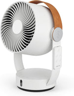 Circulador de aire 3D Stadler Form Leo, ventilador con función de oscilación horizontal y vertical, gran alcance de hasta 8 m, con mando a distancia, blanco