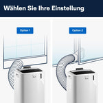 De'Longhi Pinguino - Mobiles Klimagerät, für Räume bis 29 m², mit Luftentfeuchter & Ventilator, 9800 BTU, Leiser Betrieb, Fernbedienung, 24h-Timer, Energieeffizienzklasse A (PACEM90)