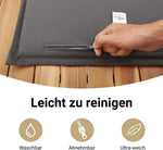 Sofá de jardín de 2 plazas vidaXL con cojines, sofá de exterior con taburete con almacenamiento, sofá con funda extraíble, muebles de jardín, juego de jardín, ratán sintético gris y madera de acacia