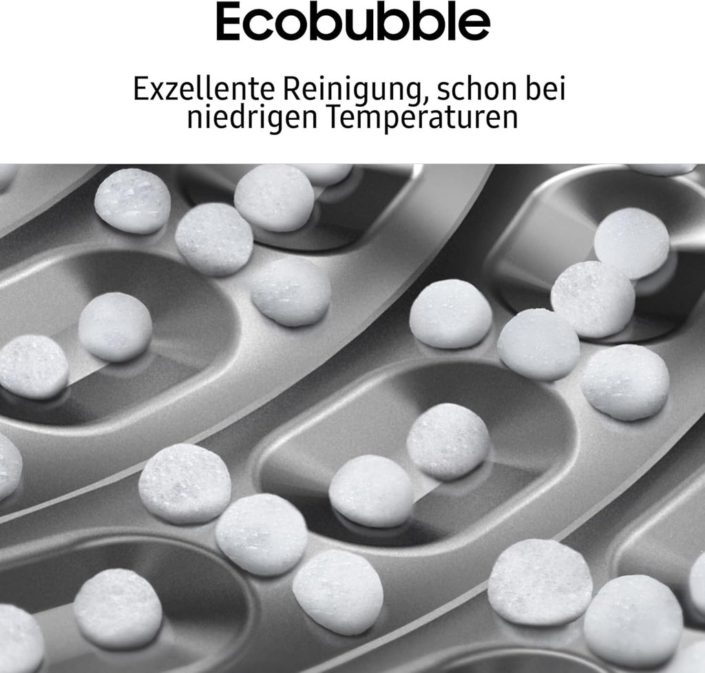 Samsung Waschmaschine, 9 kg, 1.400 U/min, EEK: A, Mikroplastik-Programm, Ecobubble, 14 Programme, WiFi SmartControl, Schwarz, WW90CGC04AABEG