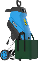 Güde Gartenhäcksler GH 2501 (2500 W, Messertechnik, wartungsarm, Selbsteinzug, Transporträder, Überlastsicherung, max. Astdicke 45 mm, inkl. Fangsack 45 L und Zuführhilfe)