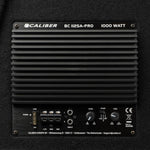 Caliber BC112SA-PRO – Subwoofer activo para coche de 12 pulgadas con amplificador integrado – Subwoofer para coche de 200W RMS – 1000W pico – Negro