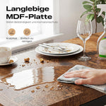 Juego de mesa de bar y taburetes HOKEEPER para 2 personas, barra de cocina, juego de mesa de pub, sala de estar, comedor (retro)