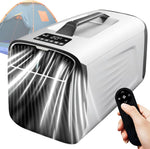 Aire acondicionado portátil para camping de 5200 BTU, unidad silenciosa 4 en 1 con mando a distancia, aire acondicionado móvil para tienda de campaña, caravana, coche, garaje, uso interior y exterior A-12V