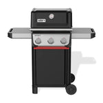 Barbacoa de gas Weber Spirit E310, 3 quemadores, encendido SnapJet, ruedas, rejilla de calentamiento, superficie de cocción de 51x46 cm, negro y plateado