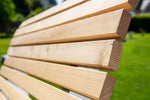 Waldsofa Classic, alerce, para 2-3 personas, tumbona de sol, tumbona de exterior, tumbona ergonómica, tumbona de jardín de madera, galvanizado en caliente