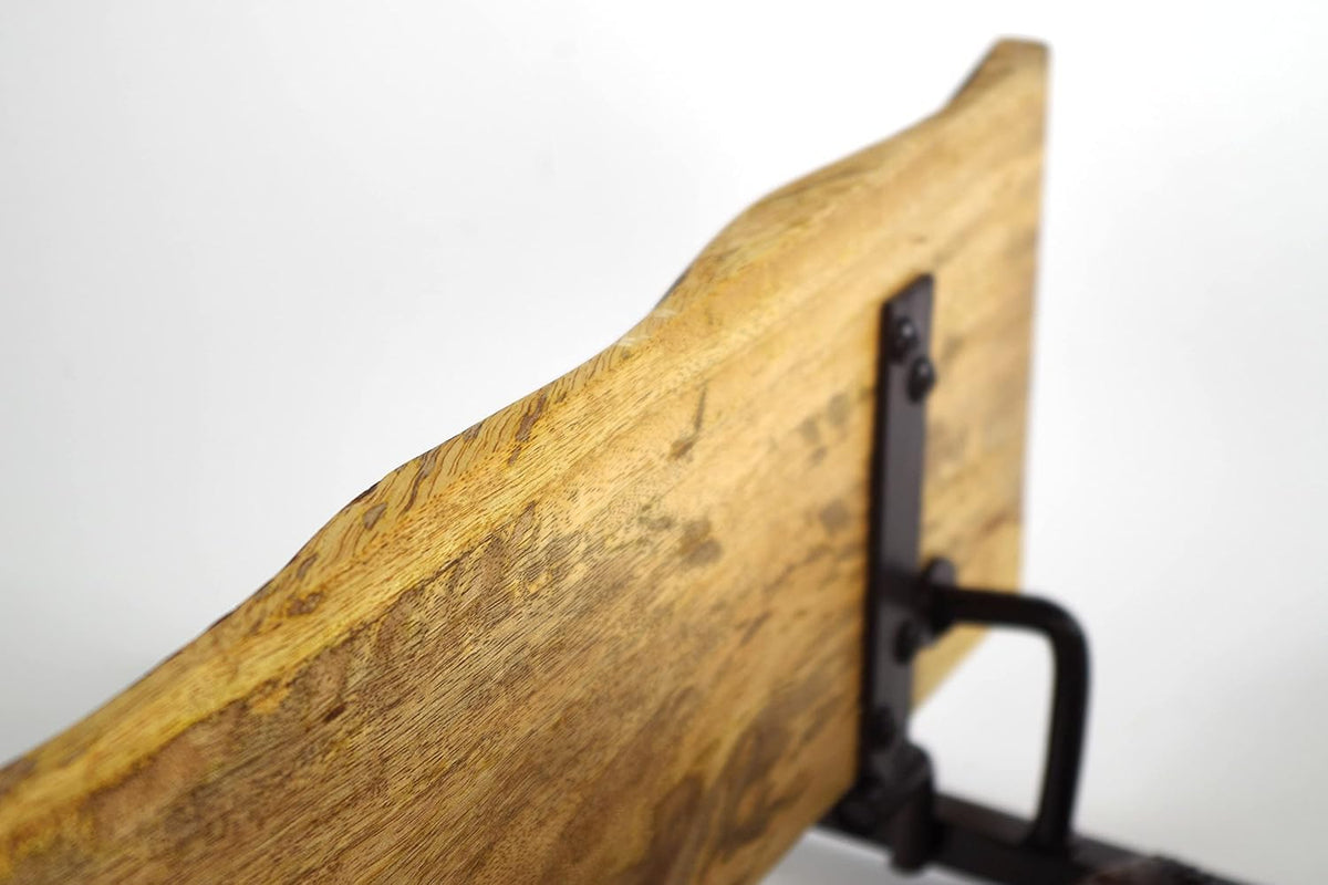 Estantería de pared Kobolo - Rama de árbol - 3 estantes - 59x20x66 cm - de hierro y madera