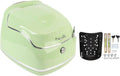 Juqrelith Top Case para Moto 38L, Impermeable, Compatible Universal, Negro - Baúl de Almacenamiento con Cierre de Llave, Protección Estanca para Casco y Guantes (Verde)