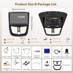 Autorradio Hikity Android 15 4+64 GB con pantalla táctil Incell de 9 pulgadas para Peugeot 207 2006-2010, radio de coche con Apple CarPlay y Android Auto inalámbricos, BT/WiFi/FM/RDS + cámara de visión trasera + micrófono