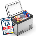 PLUG IN FESTIVALS - nevera portátil eléctrica - congelador de compresor hasta -20 grados - nevera para coche - nevera de camping - estación de energía para refrigeración - 12V 230V - 40 litros