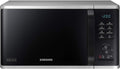 Samsung MS2AK3515AS/EG Mikrowelle, 800 W, 23 ℓ Garraum, 48,9 cm Breite, Kratzfester Keramik-Emaille-Inneraum, QuickDefrost Auftauprogramme, Silber