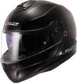 LS2, Casco de moto modular Strobe II negro brillante,