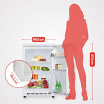 Frigorífico integrable bajo encimera Amica, capacidad total, integrable (panelable) para nicho de 81,5 cm, control electrónico, compresor Inverter, iluminación LED, alarma de puerta abierta