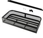 SOARS Cesta de almacenamiento 92 x 44 x 16,5 cm, portaequipajes delantero de metal, recubrimiento en polvo, diseño de malla práctico, carga máxima 25 kg, para vehículo todoterreno