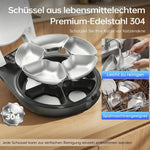 Comedero automático para gatos RESPURR con refrigeración y calefacción por semiconductores, frescura de 3 días, 5 comidas, acero inoxidable 304, programable