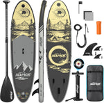 Set de tabla de SUP premium ALLPICK, tabla de paddle surf inflable, con soporte universal para cámara, accesorios completos, remo ajustable, principiantes, avanzados, 200 kg