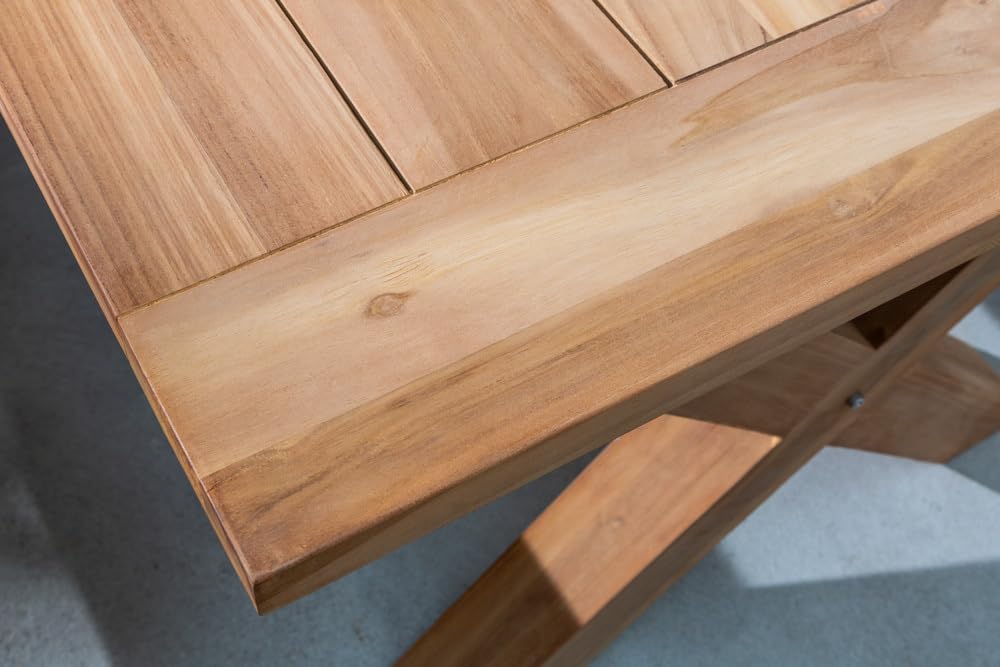 riess-ambiente.de Wetterfester Gartentisch Empire Teak 180cm Teak Massivholz Outdoor Esstisch, Massiver Esstisch für Deinen Garten