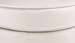 Silla tapizada Rosita I de CLP con revestimiento de terciopelo I Estructura de metal color dorado, color: crema