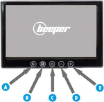 BEEPER Cámara de visión trasera para autocaravana, 7 pulgadas, cámara blanca RWEC79X
