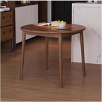 Mesa de comedor redonda de madera maciza para 2-4 personas, mesa de cocina rústica de estilo granja con madera de abeto resistente y travesaño, mesa de comedor pequeña y compacta de mediados de siglo, montaje sencillo (Tamaño: 60x60 cm, Color: C)