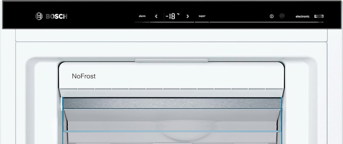 Congelador vertical independiente XXL Bosch Hausgeräte GSN54AWDV Serie 6 / A+++ / 176 x 70 cm / 188 kWh/año / blanco / 360 l / IceTwister / BigBox
