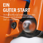 Cortasetos de gasolina Husqvarna 122HD60: motor de 21,7 cm³, cuchilla de doble acción de 59 cm, reducción de vibraciones LowVib®, tecnología Smart Start®, empuñadura trasera ajustable