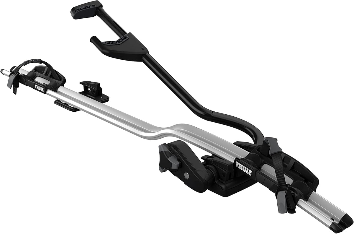 Thule ProRide, portabicicletas de techo vertical para un montaje rápido y cómodo, para bicicletas de hasta 20 kg, 598001, plata