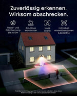 Cámara de seguridad exterior eufy S4 4K UHD, visión nocturna a color, zoom híbrido 8x, solar, seguimiento automático multicámara de 360° para HomeBase S380