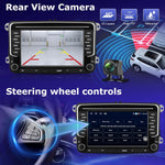 [4G+64G] Autorradio Android para VW Volkswagen Jetta Passat Seat Golf Tiguan Skoda Polo con CarPlay y Android Auto inalámbricos, pantalla táctil de 7 pulgadas con GPS, WiFi, Bluetooth 5.0, radio FM/RDS, 32EQ