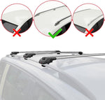 Barras de techo compatibles con Dacia Duster 2014-2018 ACE-1 Barras de techo 3 barras Gris