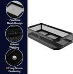 SOARS Cesta de almacenamiento 92 x 44 x 16,5 cm, portaequipajes delantero de metal, recubrimiento en polvo, diseño de malla práctico, carga máxima 25 kg, para vehículo todoterreno