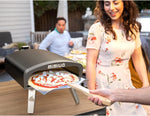 Horno de pizza de gas portátil Mimiuo con piedra para pizza y pala | Horno para pizza para balcón, terraza y jardín, calentamiento rápido y distribución uniforme del calor para resultados de pizza auténticos