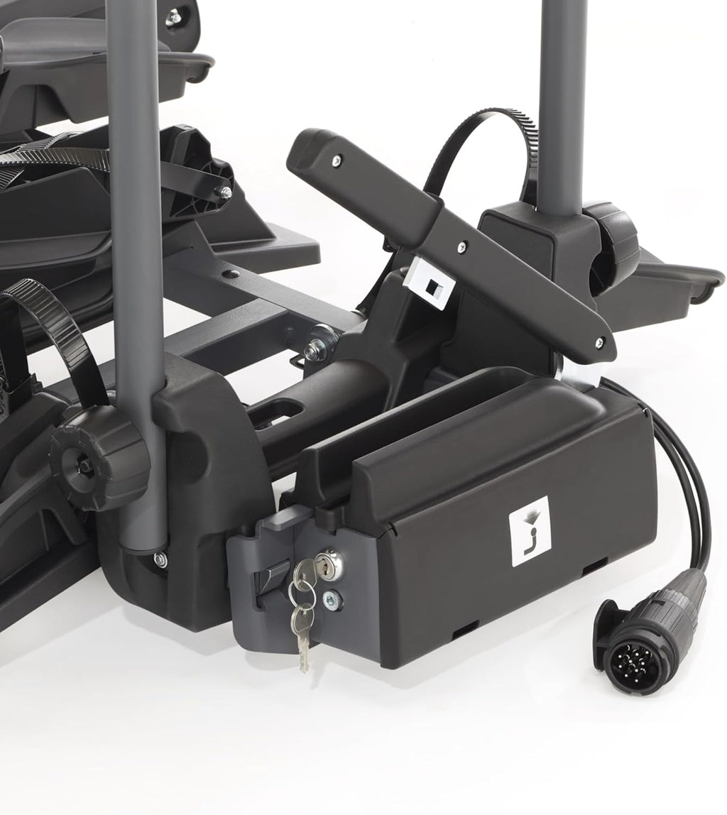Portabicicletas de enganche FISCHER ProlineEvo 3 I Portabicicletas para bola de remolque I Portabicicletas para coche I Portabicicletas para bicicletas eléctricas