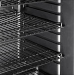 METRO Professional Refrigerador de bebidas GSC4280B, metal/vidrio, 280 L, refrigeración ventilada, 210 W, con cerradura, negro