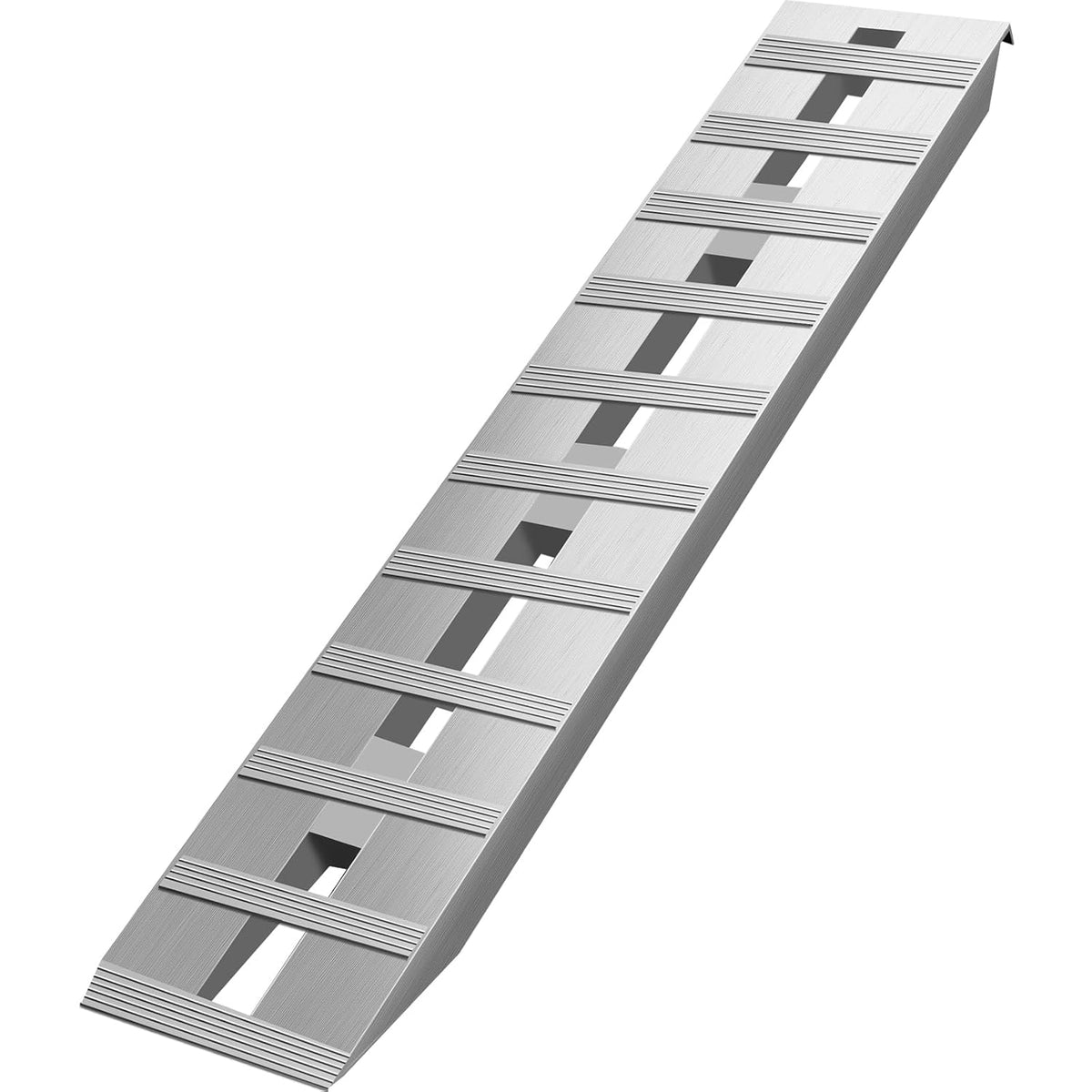 VEVOR Rampas de Carga de Aluminio, Capacidad de 2722 kg, Rampa de Acceso con Extremo de Gancho de Cola de Castor, Riel de Carga para Motocicleta, Tractor, ATV, Camión, Cortacésped, 152x30,5 cm, 2 Piezas