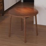 Mesa de comedor redonda de madera maciza para 2-4 personas, mesa de cocina rústica de estilo granja con madera de abeto resistente y travesaño, mesa de comedor pequeña y compacta de mediados de siglo, montaje sencillo (Tamaño: 60x60 cm, Color: C)