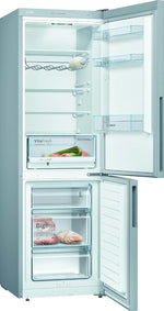 Bosch KGV36VLEA Serie 4 Kühl-Gefrier-Kombination, 186 x 60 cm, 214 L Kühlen & 94 L Gefrieren, VitaFresh längere Frische, LowFrost seltener abtauen, LED-Beleuchtung gleichmäßige Ausleuchtung