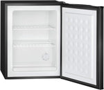 Congelador pequeño Bomann con 42 L de capacidad útil, minicongelador con 2 estantes de rejilla extraíbles, congelador con puerta reversible y regulación de temperatura continua, GB 7236 negro