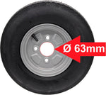 Rueda de repuesto para remolque Deli 4.00-8 4.80-8 4PR 62M para Stema DDR, rueda completa con orificio central grande, juego o individual, 8 pulgadas