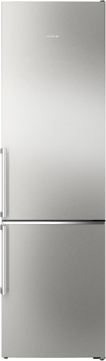 Siemens KG39NAIAU iQ500 Frigorífico combi de libre instalación, congelador inferior, 363 l, Total noFrost, hyperFresh, extremadamente silencioso, iluminación LED, 203 x 60 cm, acero inoxidable antihuellas