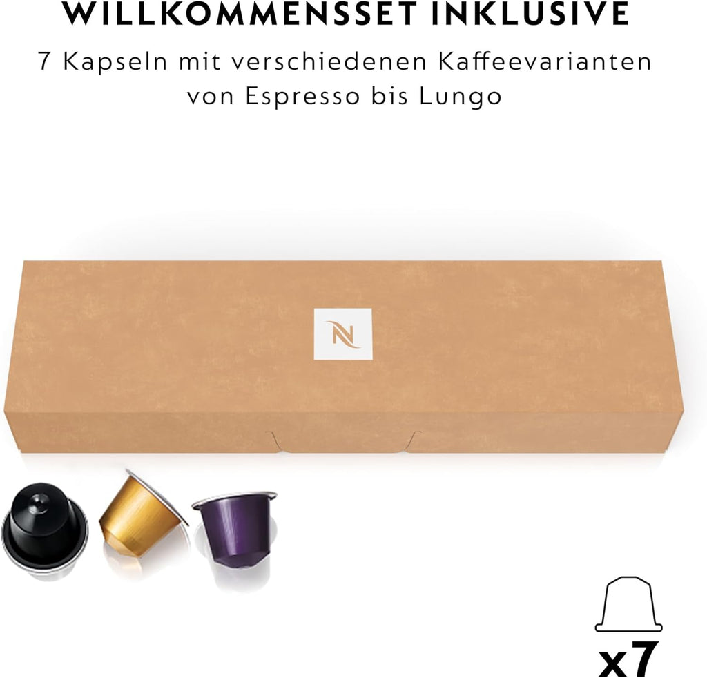 De'Longhi Nespresso Citiz EN267.WAE Kaffeemaschine mit Milchaufschäumer, Energiesparfunktion, Schwarz